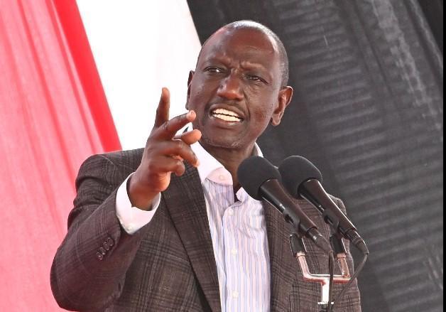 President William Ruto in Nakuru County.